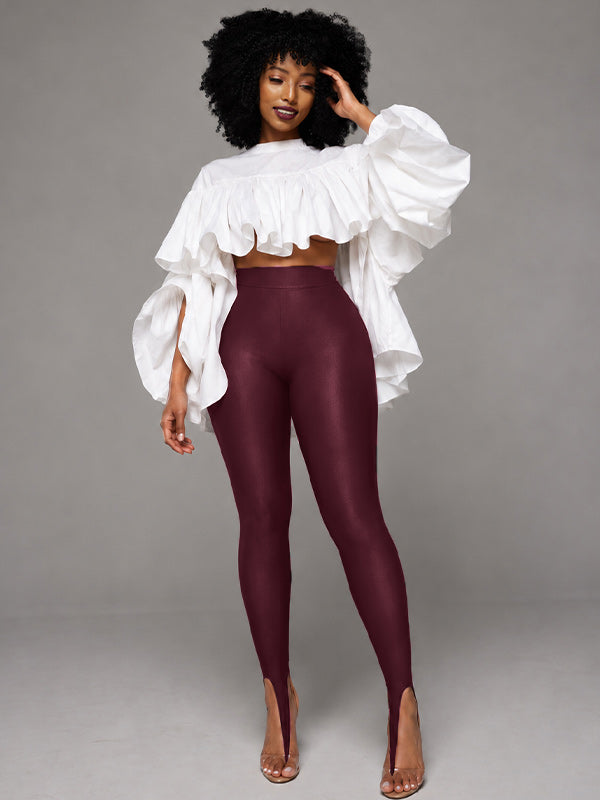 Sleek Stirrup High-Waist Leggings