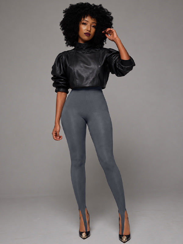 Sleek Stirrup High-Waist Leggings