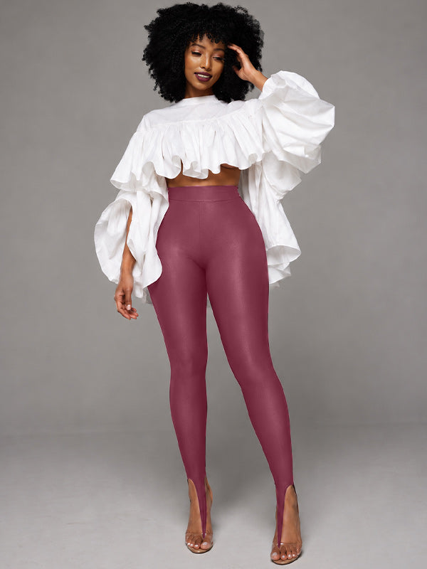 Sleek Stirrup High-Waist Leggings