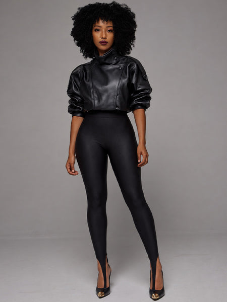 Sleek Stirrup High-Waist Leggings