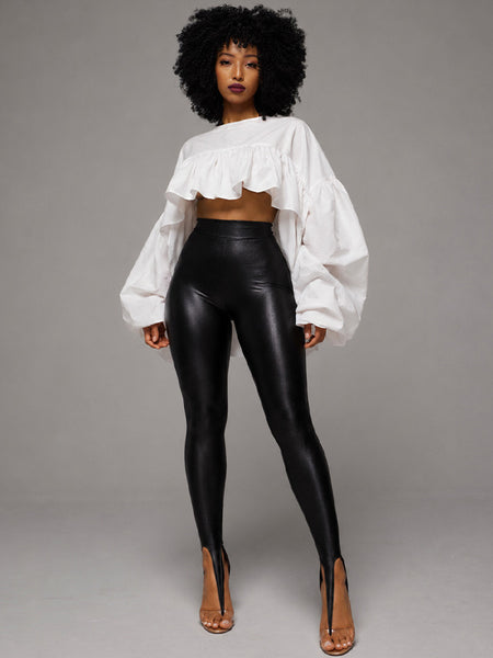 High-Low Ruffle Top