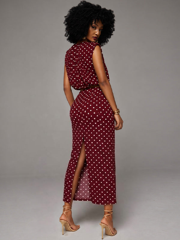 Dot Tank Top & Skirt Set