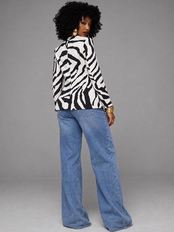 Zebra Print Blazer