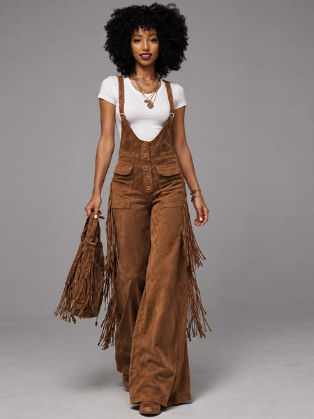 Fringe Flare Overalls