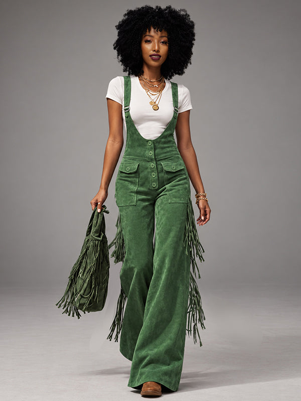 Fringe Flare Overalls