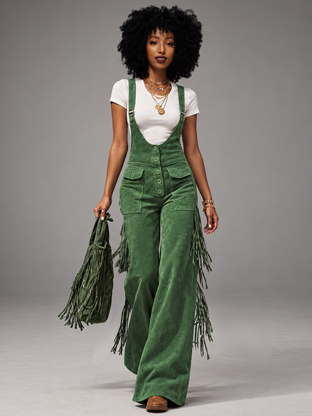 Fringe Flare Overalls
