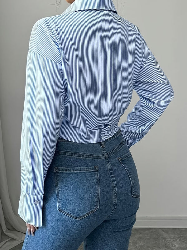 Stripe Button-Front Shirt