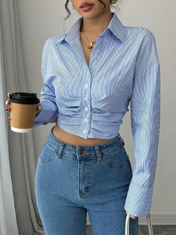 Stripe Button-Front Shirt