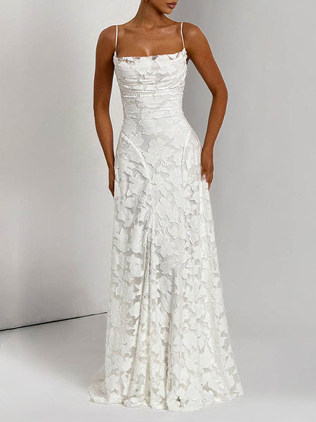 Printed Tied-Back Cami Dress