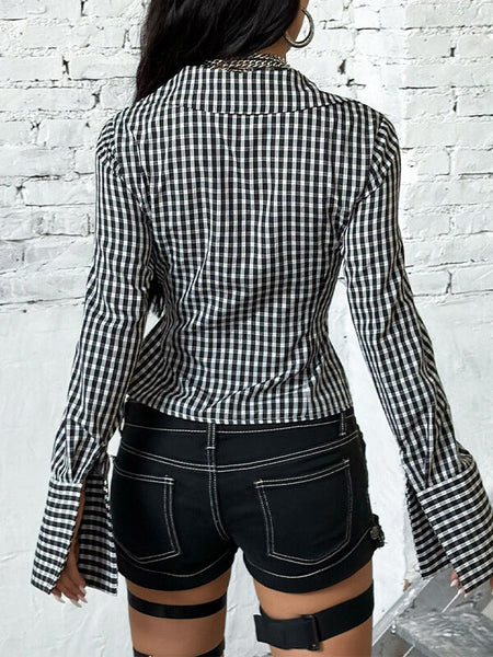 Plaid Tied Shirt