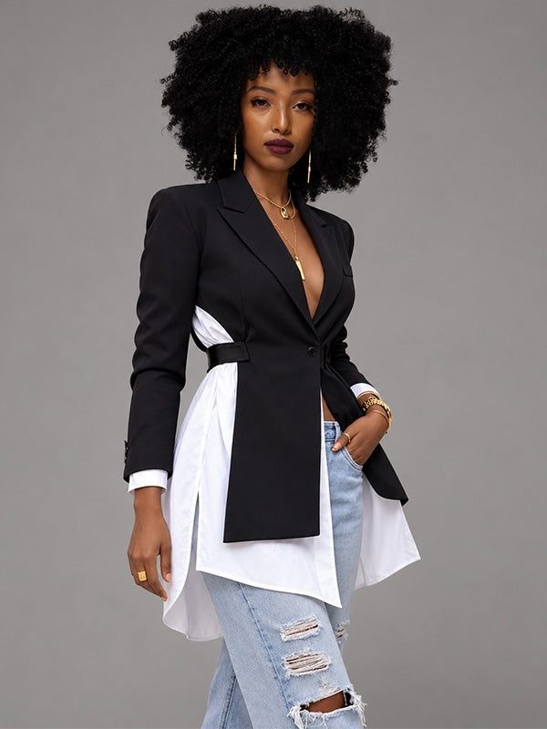 Two-Tone Combo Blazer