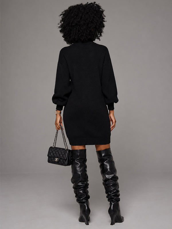 Knit Slit Tunic Top & Shorts Set