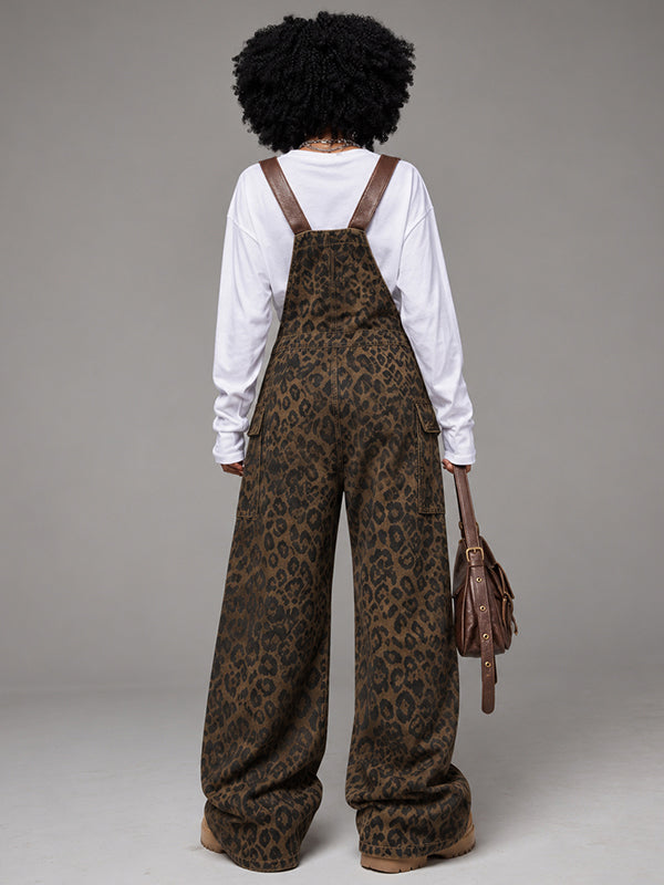 Leopard Cargo Overalls