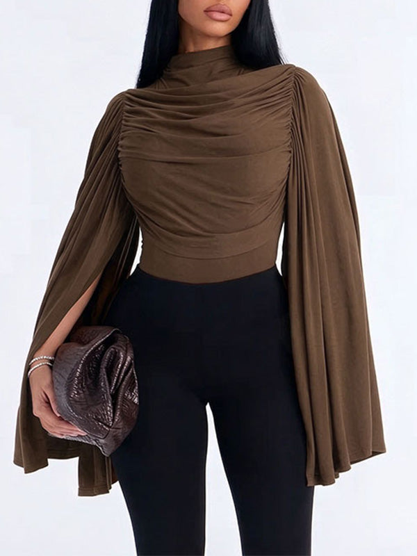 Ruched Draped Bodysuit