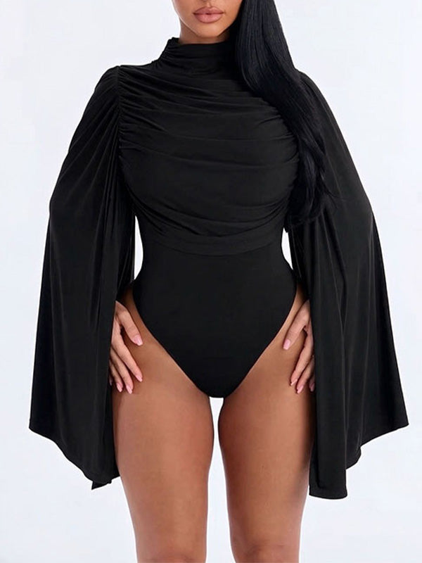Ruched Draped Bodysuit
