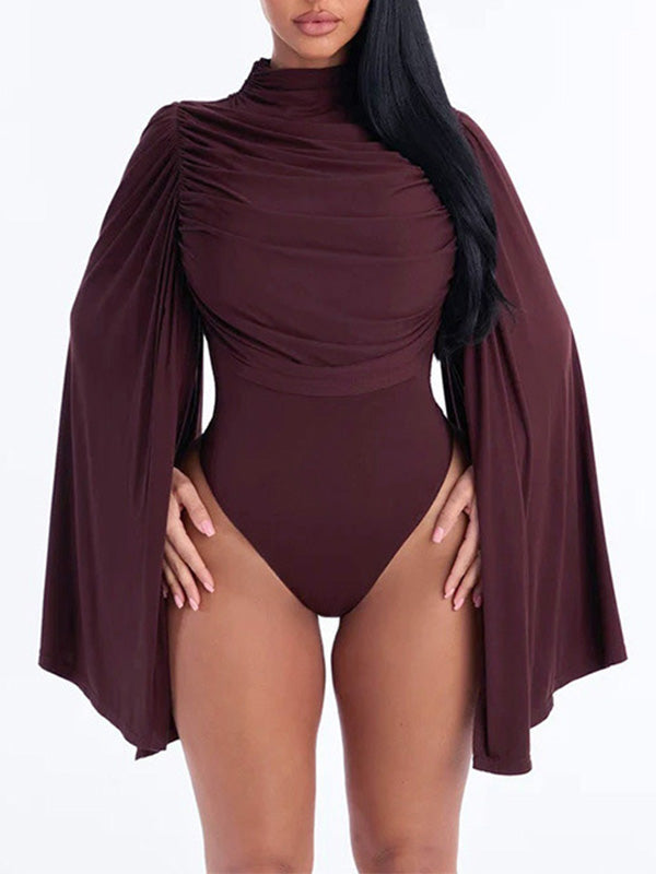 Ruched Draped Bodysuit