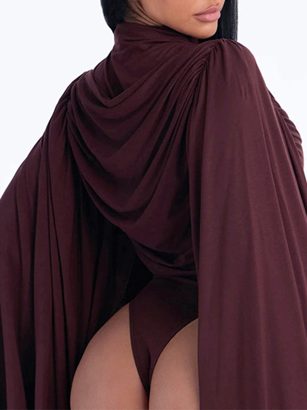 Ruched Draped Bodysuit