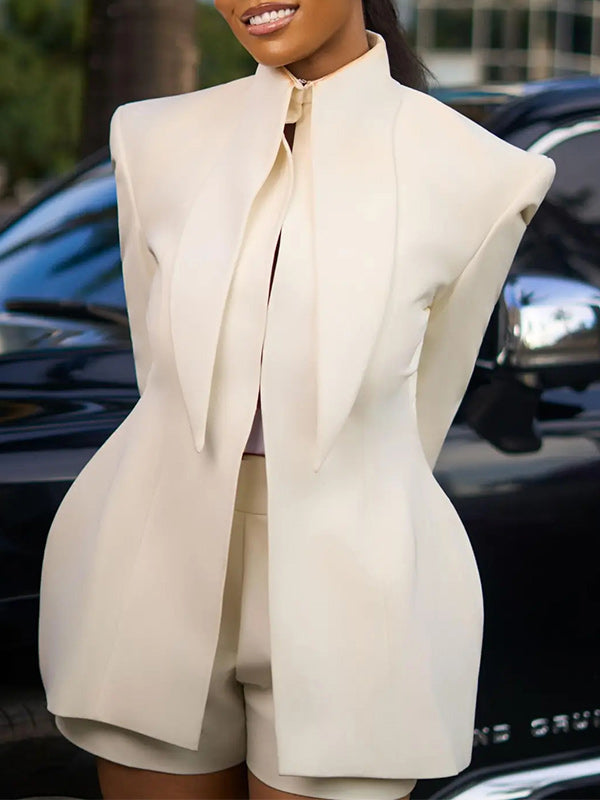 Elegant Blazer & Shorts Set