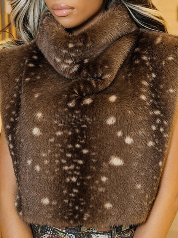 Faux-Fur Tank Top