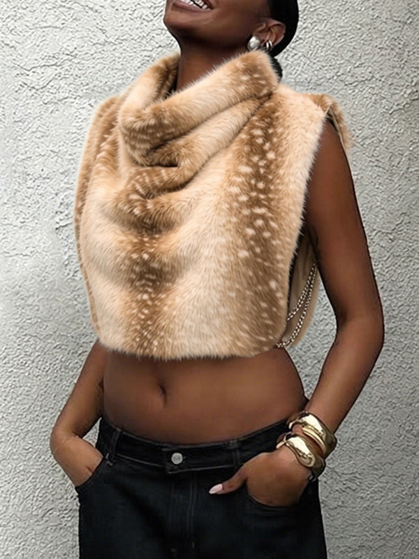 Faux-Fur Tank Top