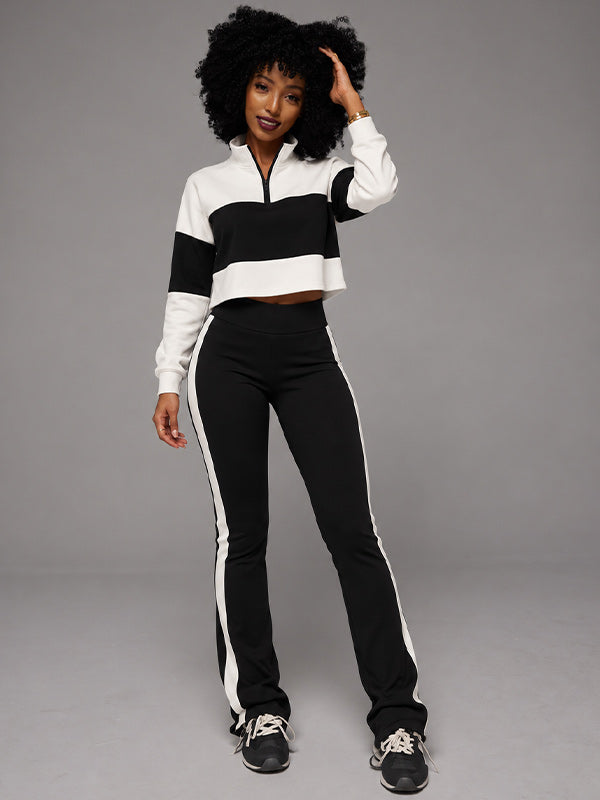 Two-Tone Zip Top & Pants Set