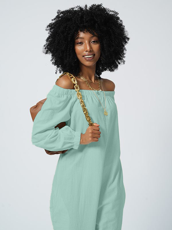 Off Shoulder Heram Jumpsuit