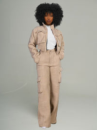 Fleece Shearling Cargo Set -- sold out