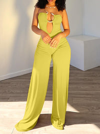 Strapless Wide-Leg Jumpsuit