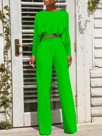High-Low Top & Pants Set