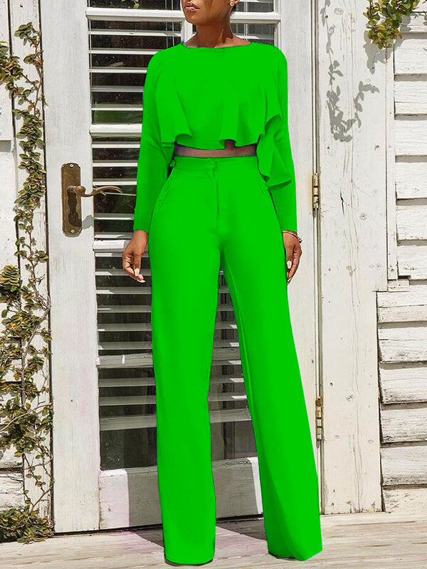 High-Low Top & Pants Set