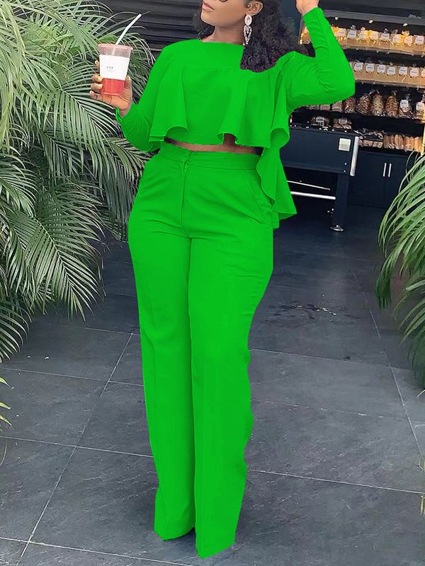 High-Low Top & Pants Set
