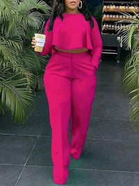 High-Low Top & Pants Set