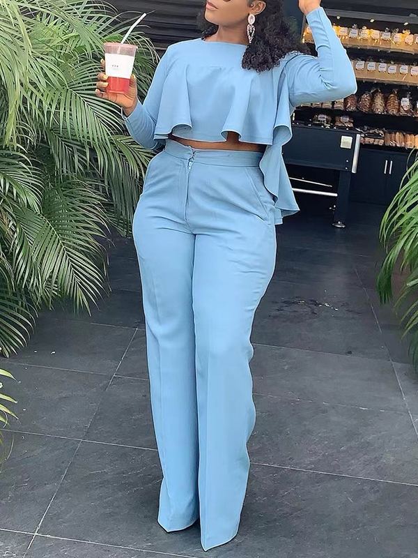 High-Low Top & Pants Set