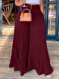 Pleated Wide-Leg Pants