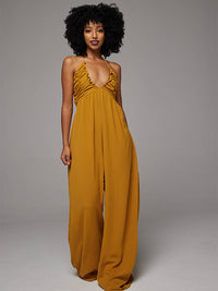 Halter Wide-Leg Jumpsuit