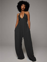 Halter Wide-Leg Jumpsuit