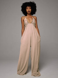 Halter Wide-Leg Jumpsuit