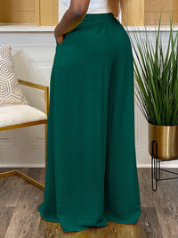 Solid Wide-Leg Pants