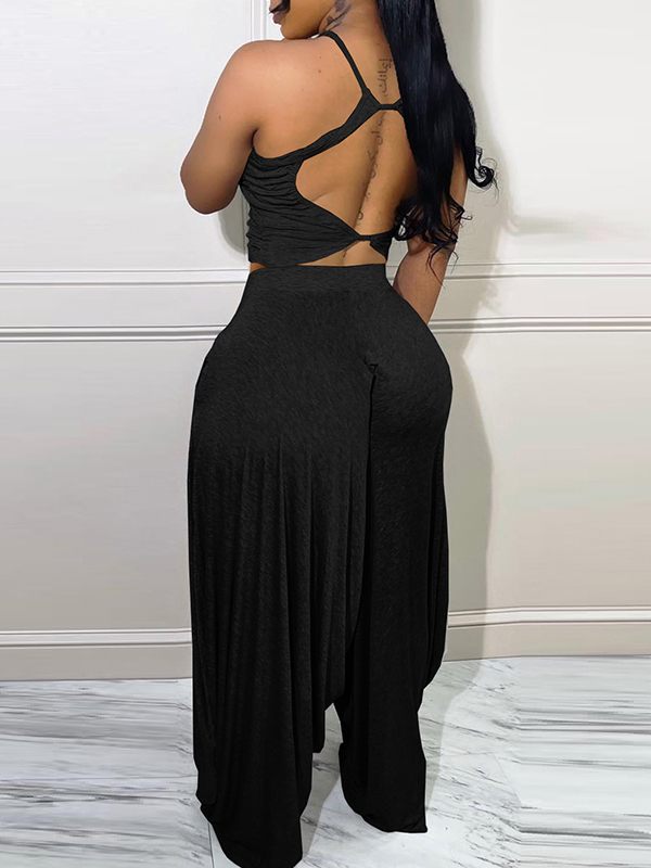 Ruched Top & Slouchy Pants Set