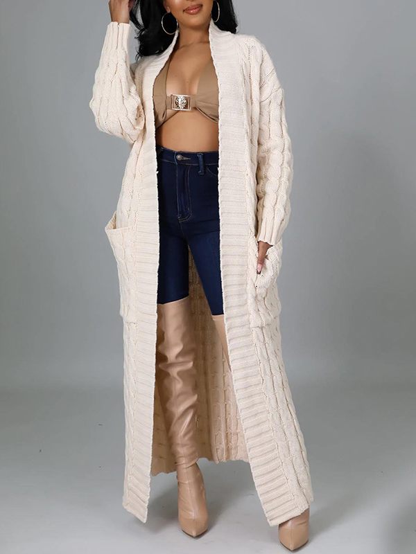 Open-Front Sweater Trench