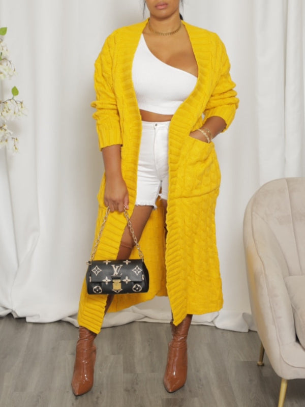 Open-Front Sweater Trench