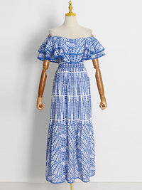 Off-Shoulder Ruffle Dress