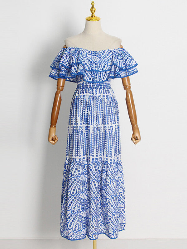 Off-Shoulder Ruffle Dress