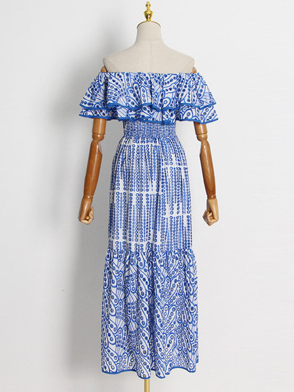 Off-Shoulder Ruffle Dress