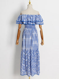 Off-Shoulder Ruffle Dress