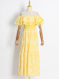Off-Shoulder Ruffle Dress