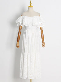 Off-Shoulder Ruffle Dress