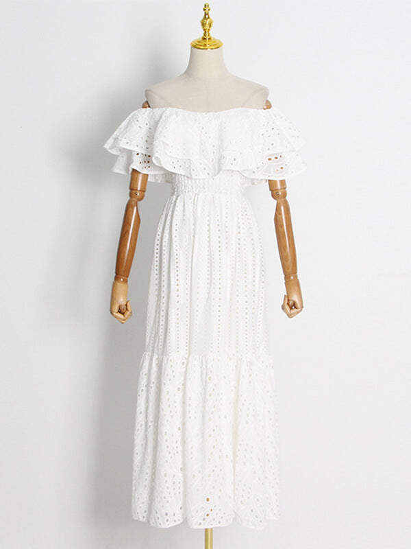 Off-Shoulder Ruffle Dress