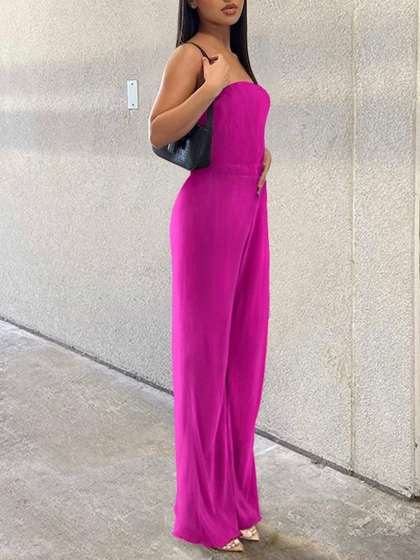 Ribbed Bandeau Jumpsuit