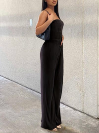 Ribbed Bandeau Jumpsuit